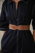 Load image into Gallery viewer, DARBY TAN LEATHER BELT