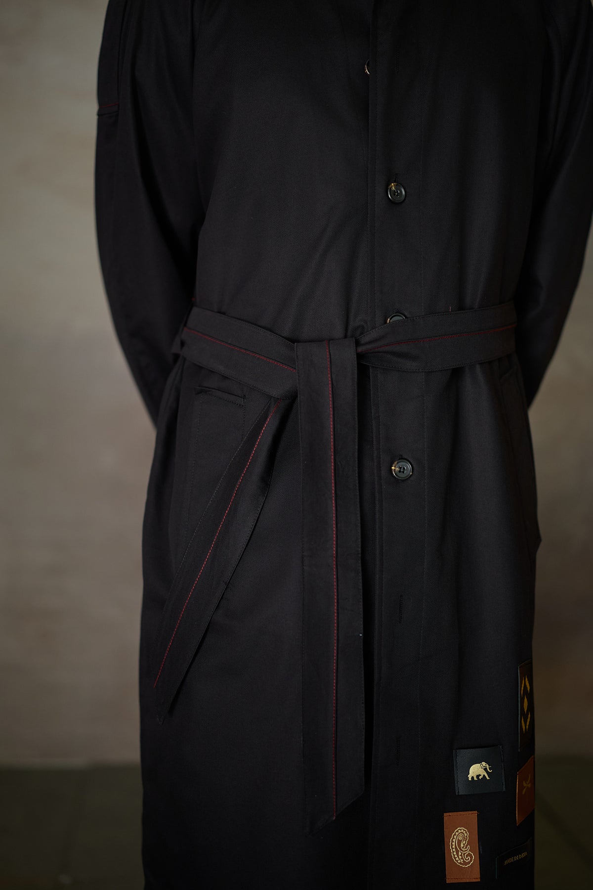 OXFORDSHIRE TRENCH SET- BLACK (SET OF3)