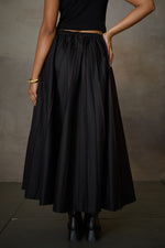 Load image into Gallery viewer, PINTUCK SOHO SKIRT-BLACK