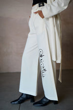 Load image into Gallery viewer, ADREA DOODLE PANTS-COTTON TWILL