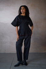 Load image into Gallery viewer, SABRINA PLEATED SET- BLACK