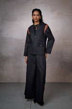 Load image into Gallery viewer, TAILORED BLAZER SET-BLACK