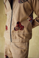 Load image into Gallery viewer, PATCHWORK JACKET-KHAKI