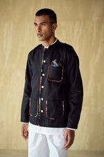 Load image into Gallery viewer, THE PATRIOT INDIE JACKET-BLACK