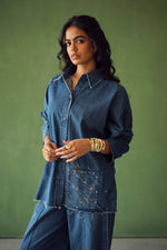 Load image into Gallery viewer, KOI SHIRT SET -DENIM