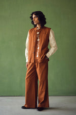 Load image into Gallery viewer, PACHO EMBROIDERED SET-INDIE RUST (SET OF 2)