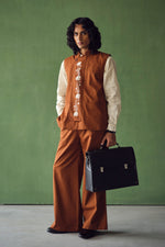 Load image into Gallery viewer, PACHO EMBROIDERED SET-INDIE RUST (SET OF 2)