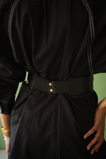 Load image into Gallery viewer, SOHO- STATEMENT LEATHER BELT BLACK