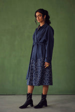 Load image into Gallery viewer, KOI TRENCH DRESS-EMBROIDERED