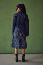 Load image into Gallery viewer, KOI TRENCH DRESS-EMBROIDERED