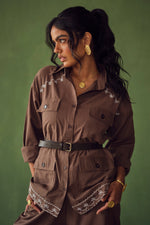 Load image into Gallery viewer, VOYCE SAFARI SHIRT-TAN