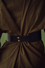 Load image into Gallery viewer, CRAY- MINIMALIST LEATHER BELT BLACK