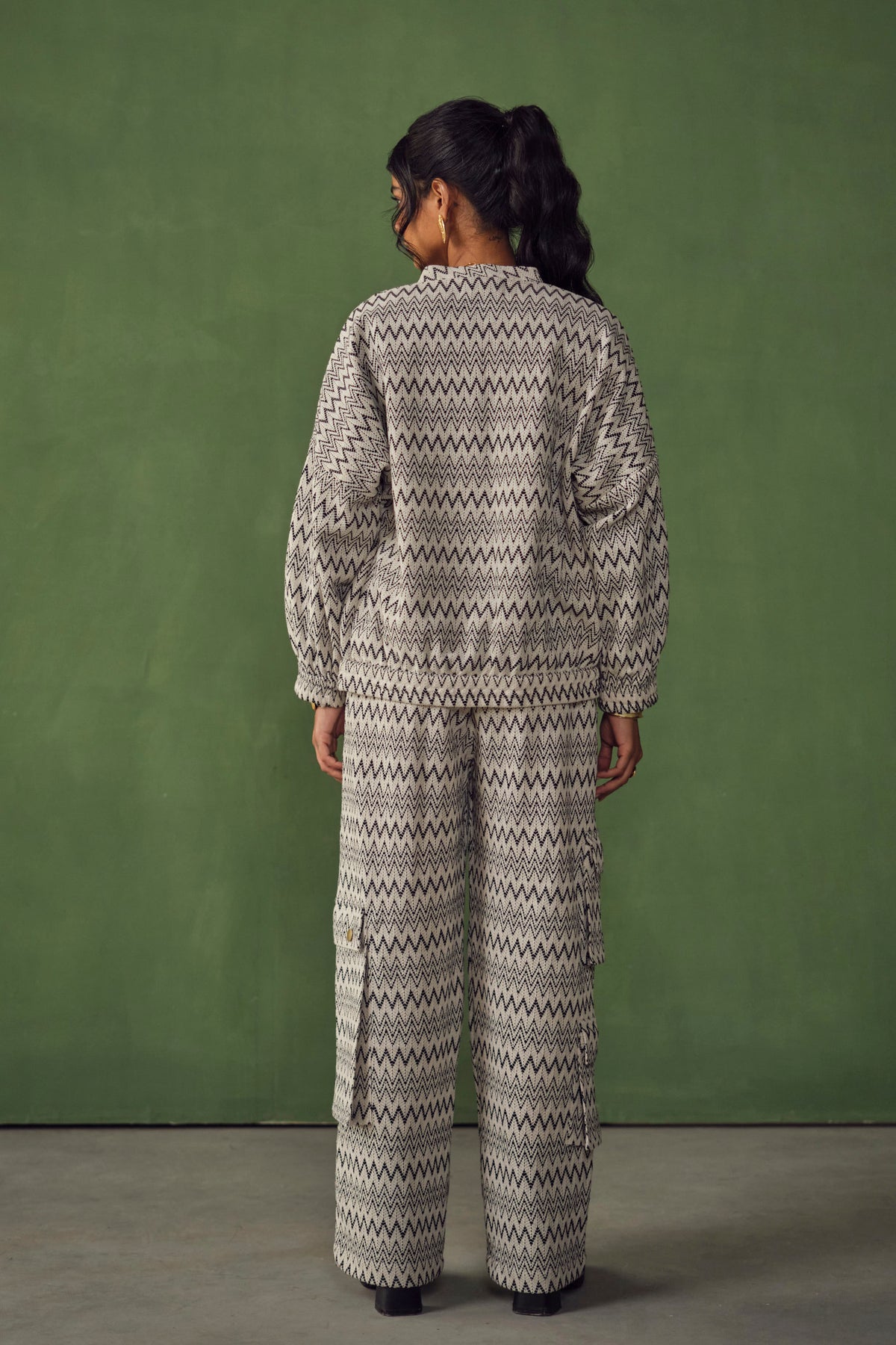 NEWYORKER STREET SET-CHEVRON CROCHET