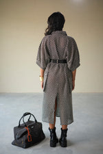 Load image into Gallery viewer, CROCHET TRAVELLERS DRESS-BLACK
