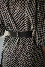 Load image into Gallery viewer, YORKSHIRE- MINIMALIST LEATHER BELT BLACK