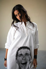 Load image into Gallery viewer, SCREAMER DRESS-WHITE