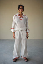 Load image into Gallery viewer, VOYLA CRUSHED COTTON SET -SUMMER WHITE