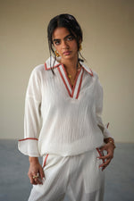 Load image into Gallery viewer, VOYLA CRUSHED COTTON SET -SUMMER WHITE