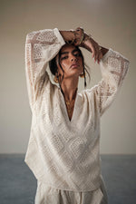 Load image into Gallery viewer, CRUISE VACATION TOP-COTTON NET