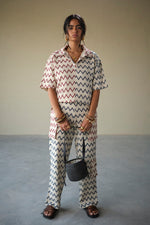 Load image into Gallery viewer, CROCHET VACATION SET-CHEVRON