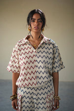 Load image into Gallery viewer, CROCHET VACATION SET-CHEVRON