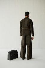 Load image into Gallery viewer, CORDUROY BLAZER -OLIVE