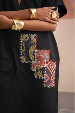 Load image into Gallery viewer, GRACE SHORT DRESS-PATCHWORK