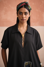 Load image into Gallery viewer, GRACE SHORT DRESS-PATCHWORK