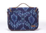 Load image into Gallery viewer, Office Satchel- Blue Ikat - October Jaipur