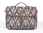 Load image into Gallery viewer, Office Satchel- Grey Ikat - October Jaipur