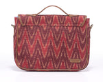 Load image into Gallery viewer, Office Satchel- Red Ikat - October Jaipur