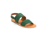 Load image into Gallery viewer, DOUBLE STRAP SANDAL- GREEN - October Jaipur