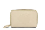 Load image into Gallery viewer, ROYAL CREST- DOUBLE ZIP MINI WALLET - October Jaipur