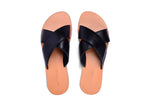 Load image into Gallery viewer, Criss Cross Slipper- Black - October Jaipur