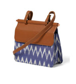 Load image into Gallery viewer, Sydney Shoulder Bag- Blue Ikat