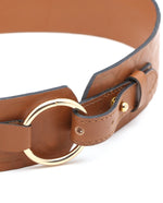 Load image into Gallery viewer, Route-Tan Leather Belt - October Jaipur