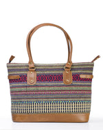 Load image into Gallery viewer, Tote- Red Durrie - October Jaipur