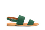 Load image into Gallery viewer, DOUBLE STRAP SANDAL- GREEN - October Jaipur
