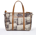 Load image into Gallery viewer, Office Handbag- Grey Scratch - October Jaipur