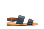 Load image into Gallery viewer, DOUBLE STRAP SANDAL-BLUE - October Jaipur