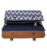 Load image into Gallery viewer, Sydney Shoulder Bag- Blue Ikat