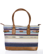 Load image into Gallery viewer, Tote- Blue White - October Jaipur