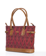 Load image into Gallery viewer, Tote Bag- Red Ikat - October Jaipur