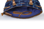 Load image into Gallery viewer, Tote - Blue Ikat Durrie - October Jaipur