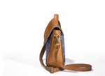 Load image into Gallery viewer, Sling Bag- Blue Ikat Durrie - October Jaipur