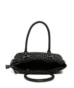 Load image into Gallery viewer, Tote - Black Ikat Durrie - October Jaipur