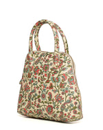 Load image into Gallery viewer, Leather Garden Tote- Cream - October Jaipur