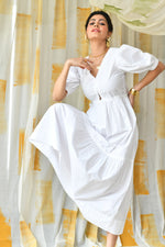 Load image into Gallery viewer, Moira Long Dress-White