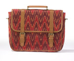 Load image into Gallery viewer, Laptop Briefcase- Red Ikat - October Jaipur
