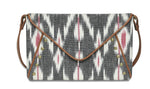 Load image into Gallery viewer, Envelope Clutch-Grey Ikat - October Jaipur